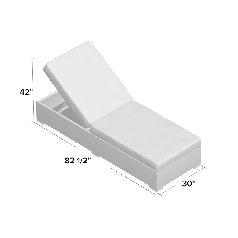 Méridienne Sunbrella Modway, Toile Sunbrella® toscan