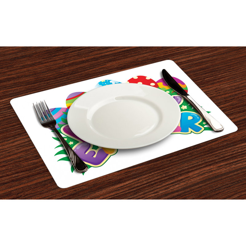Polyester Abstract Rectangle Placemat