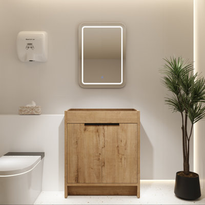 Base de meuble-lavabo avec rangement à fermeture en douceur