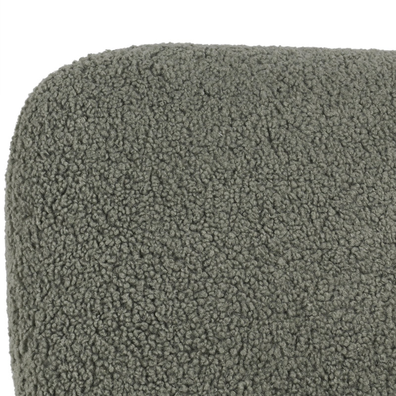Fauteuil de chambre rembourré Enisa, Vert
