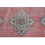 Tapis turc Oushak tissé à la main en or rose - Petit tapis oriental d'inspiration rétro