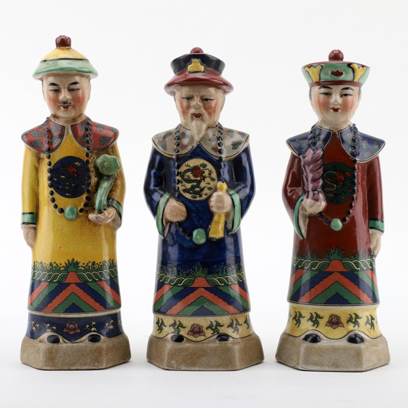 People Figurines & Sculptures, Yellow/Blue/Red