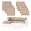 Ensemble de coussins de patio modulaire pour 3 sièges Wynee 9Pcs-397577412