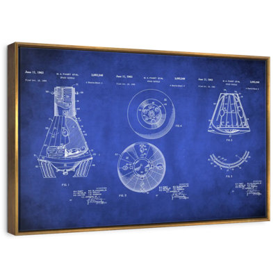 Space Capsule Blue Patent