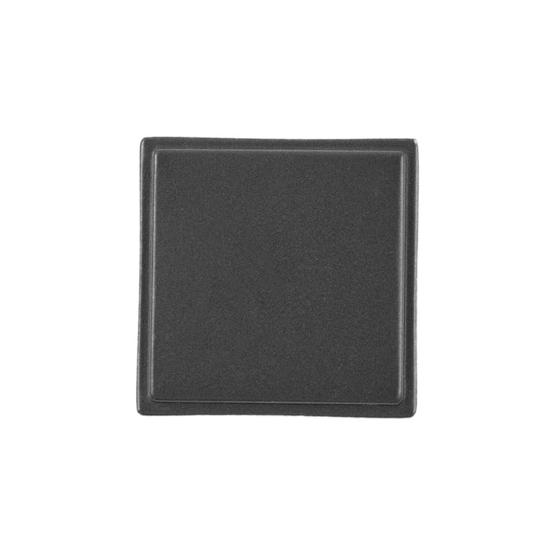 Brownstone Collection Square Knob - Cabinet Knob - Transitional Hardware for Drawers & Cabinets, Matte Black, 1-3/8"