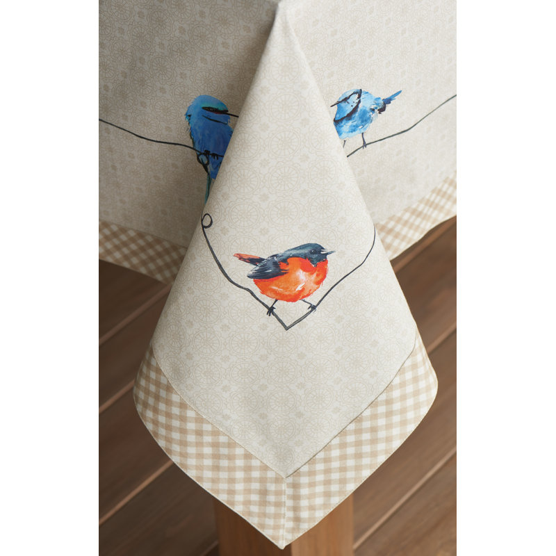 100% Cotton Tablecloth, 90" L x 60" W