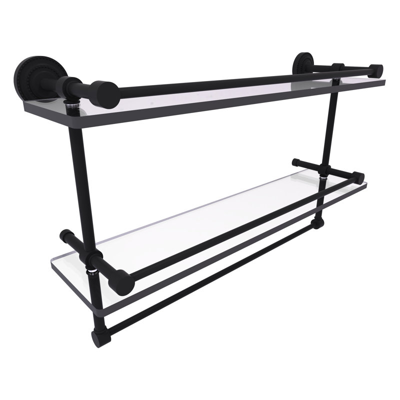 Étagère murale Marchmont, Noir mat, H 12 po x l 16 po x P 5 po