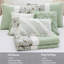 6 pièces courtepointe double / grand - coton sauge et option de literie douce 6 avec coussins décoratifs, chambre inspirée