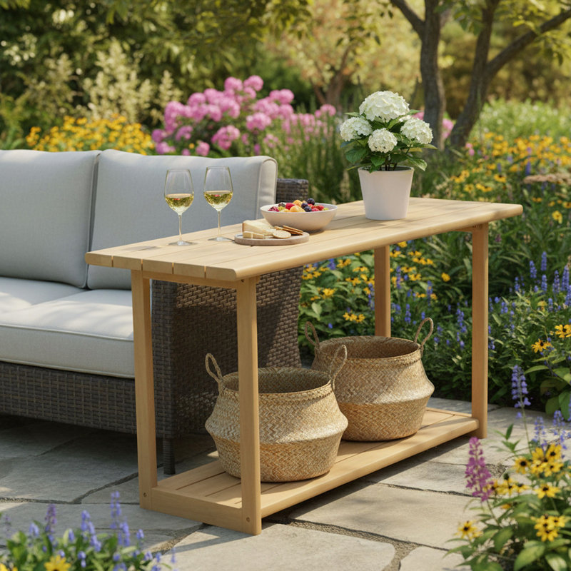 Buffet rectangulaire d'extérieur et console
