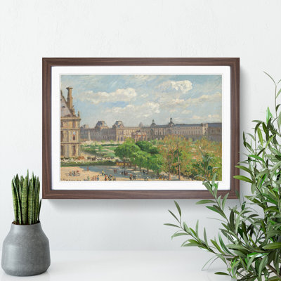 Place Du Carrousel in Paris by Camille Pissarro - Framed Print
