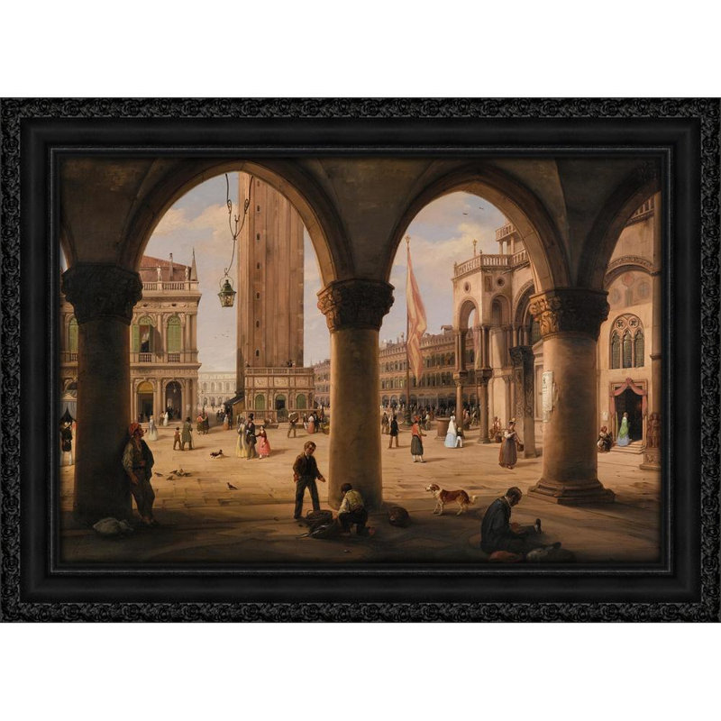 Piazza San Marco and the Campanile, Venice, 18" H x 24" W