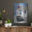 Longshore Tides «Blue Boat On Deck» par Zhen-Huan Lu, art mural en métal