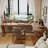 Light brown L-Shaped Solid Wood Writing desk-11763108-11763114