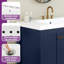 Ensemble de meuble-lavabo 42 po avec lavabo en résine-689149250