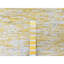 Tapis oriental 6 pi x 9 pi jaune Macaroon, velours texturé, tissé à la main, soie à base de laine et de plantes, design moderne