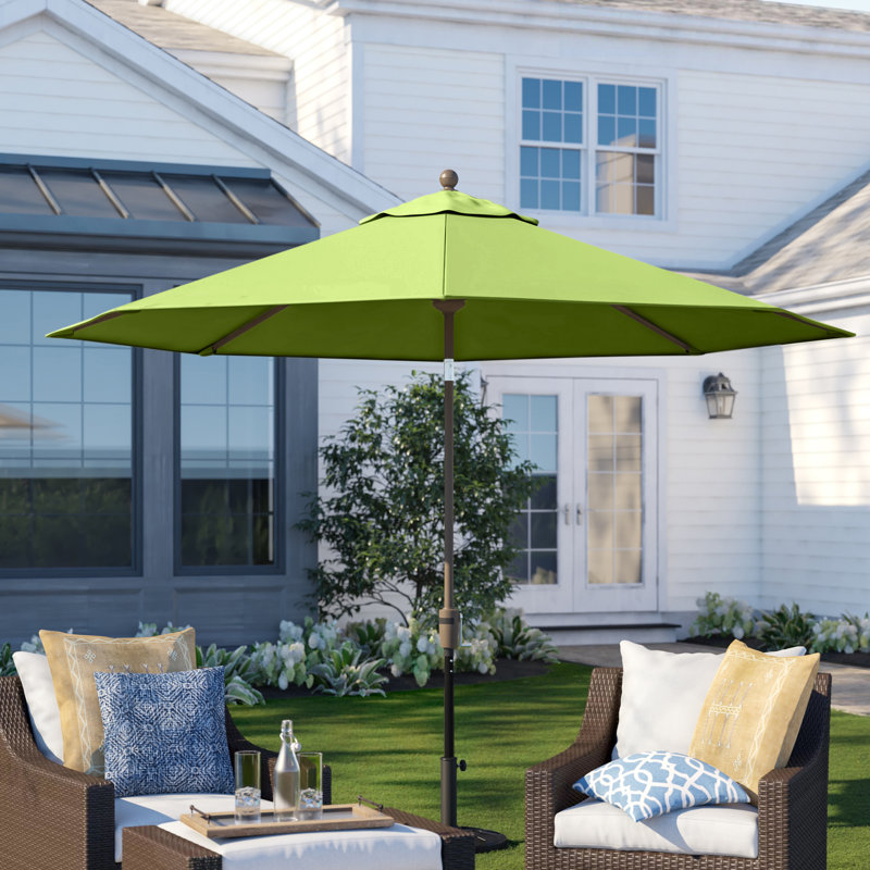 Parasol de marché 9 pi Hargus, Toile Sunbrella® ara