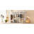 White Wood-Grain, Queen Size, Loft Bed, Wardrobe, Desk, Storage, Smooth Assembly Queen, Space, Sleeping Space