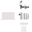 iBathUK Princia Horizontal Single Oval Panel Radiator Angled Valve-1326598247-1326598250