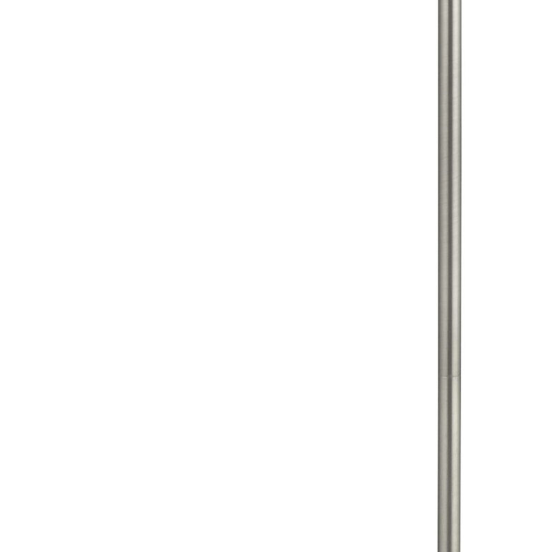 Aldobrando 167cm Arched Floor Lamp, Satin Silver