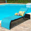 Chaise longue simple inclinable avec coussins 85 po Wallingford-1243258832