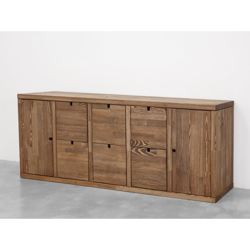 Caenada Solid Wood 180 cm W Chest of 6 Drawers