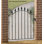 Pinkley Spear Top Low Bow Metal Garden Gate 107cm High