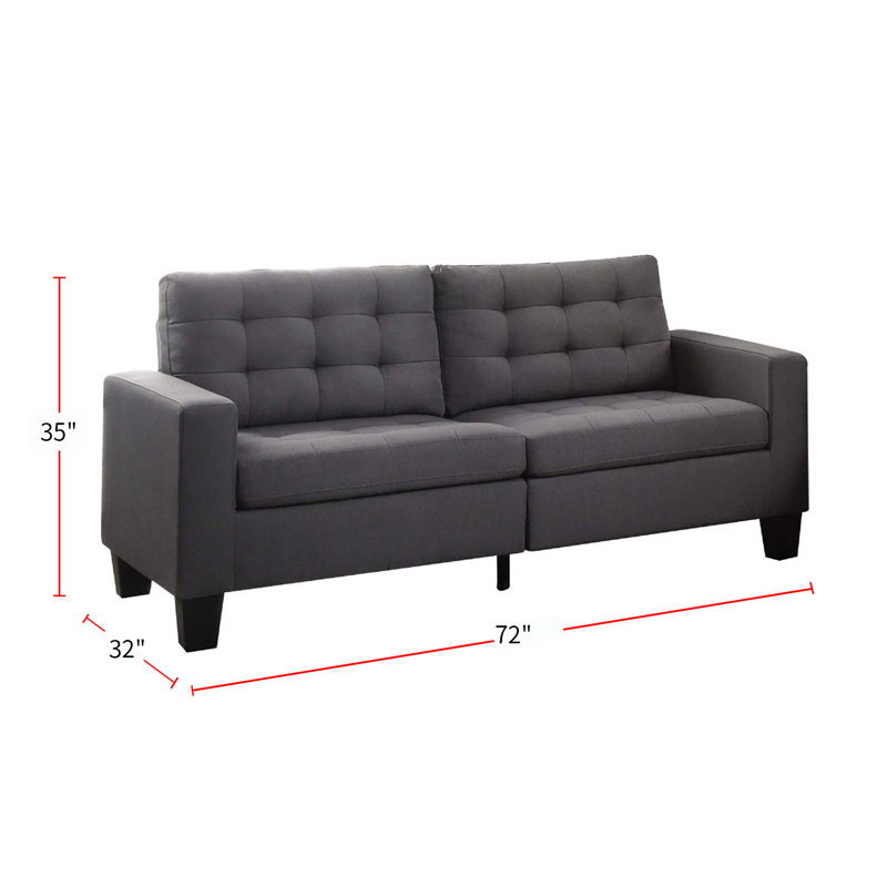 Guelda Upholstered 72'' Sofa