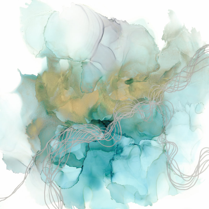 Interwoven Metallics II by Jennifer Goldberger - Wrapped Canvas Painting, 122cm H x 122cm W