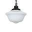 16" Wide Revival Schoolhouse W/Traditional Globe Pendant