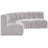 Hirah Upholstered Curved Sectional Reversible-89266558