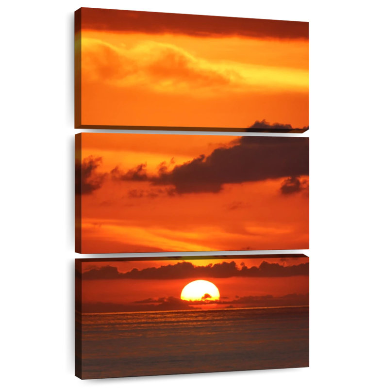 Gillard Ocean Orange Sunset, 45" H x 28" W