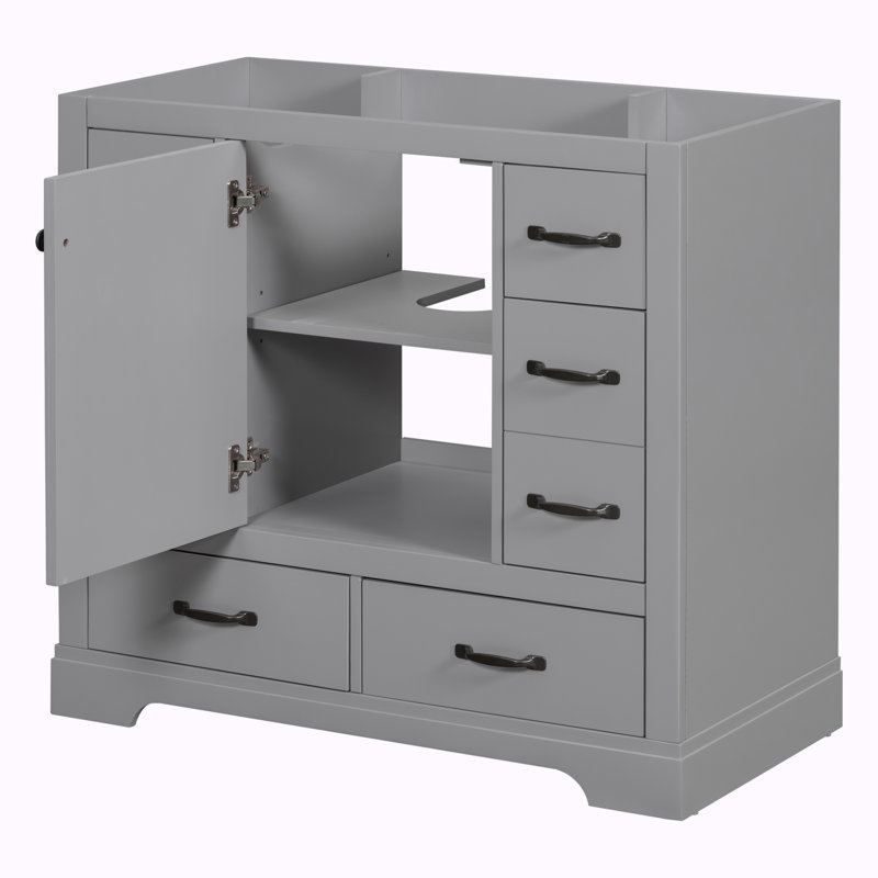 Bases de meuble-lavabo 36 po seulement, Gris