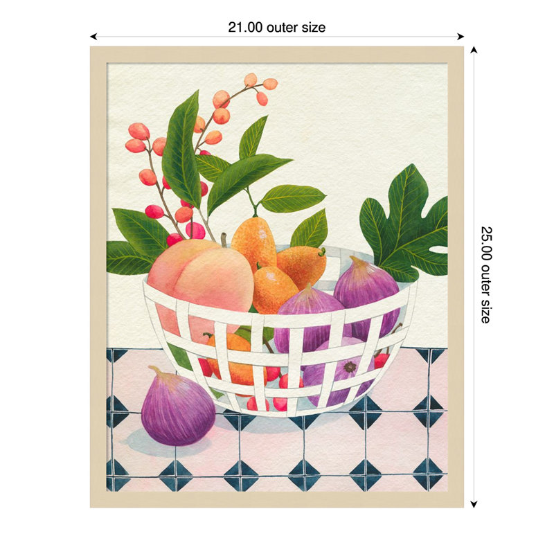 Bright Fruit I by Grace Popp Wood Framed Wall Art Print, 25" H x 21" W