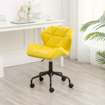Chaise de bureau pivotante et capitonnée