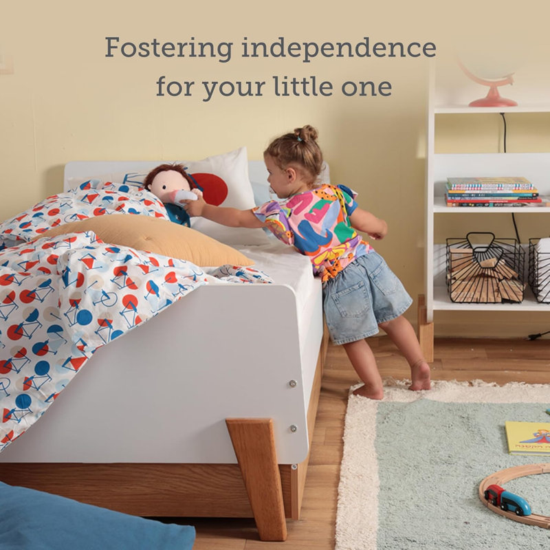 Fun Twin Bed, White/Natural