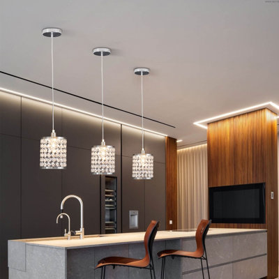 Luminaire suspendu 1 lumière (ensemble de 2)