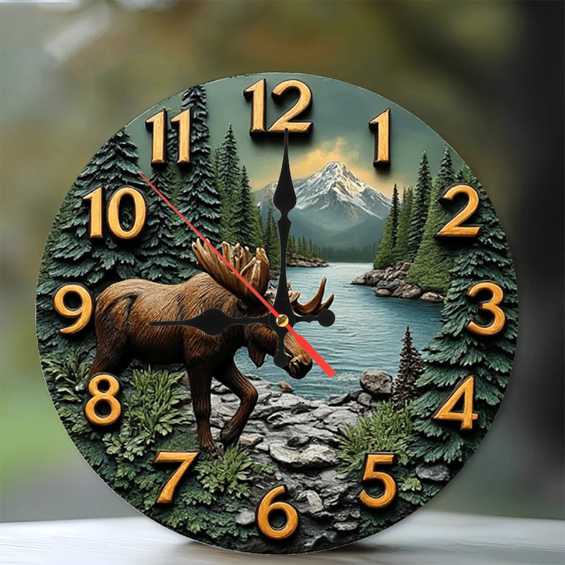 Horloge murale Moose Lake River