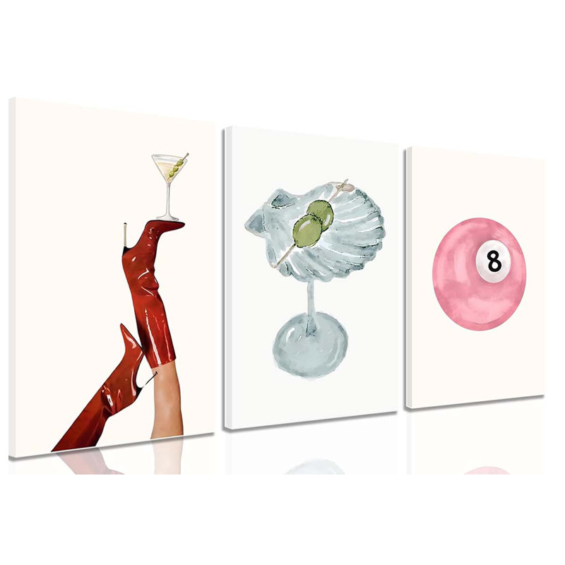 3 Piece Wrapped Canvas Print, 60 cm H x 120 cm W