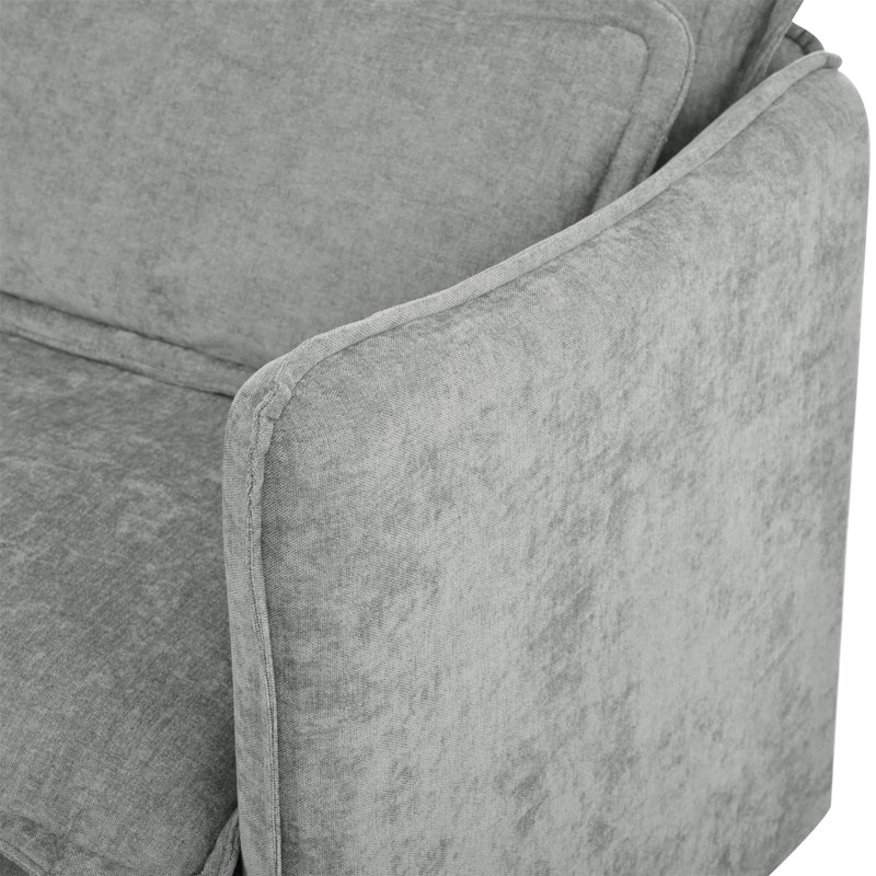 Double-Layer Cushion Modular Sofa, Freely Combinable, 4-Seater With Storage Function, Includes 4 Soft Cushions