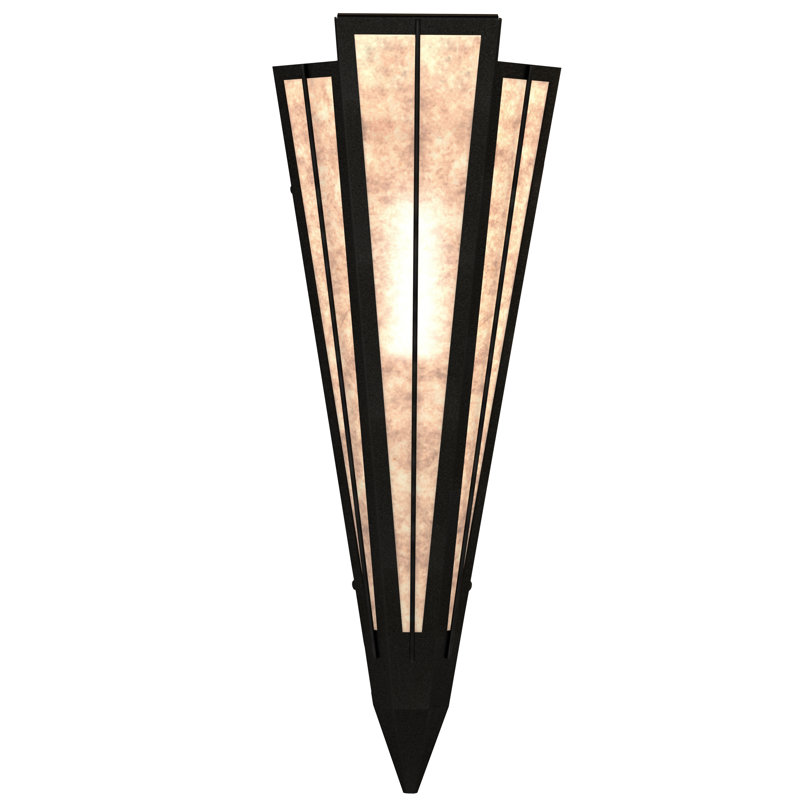 Applique murale encastrée Brum Steel, Noir texturé