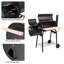 Barbecue au charbon avec fumoir Rebuyhome