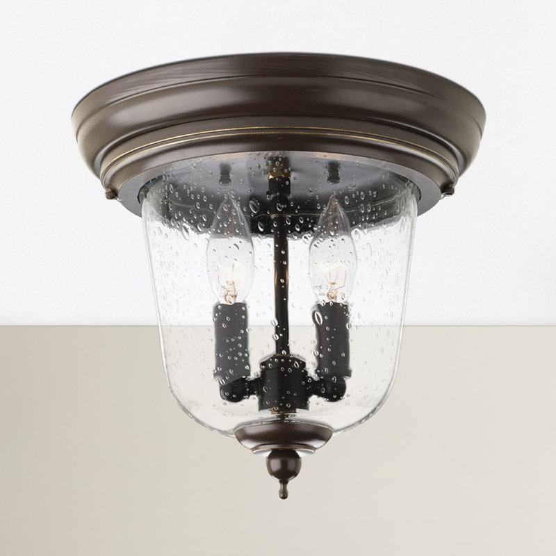 Plafonnier encastré d'extérieur 2 lumières Antioca Bronze antique
