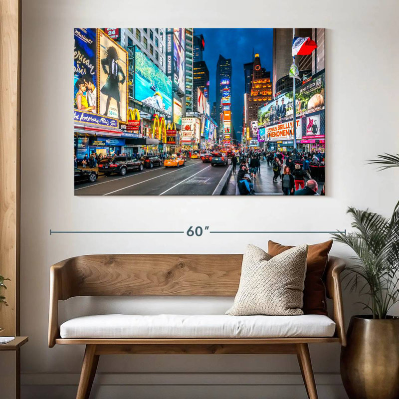 Hannes Iconic NY Times Square, 34" H x 51" W