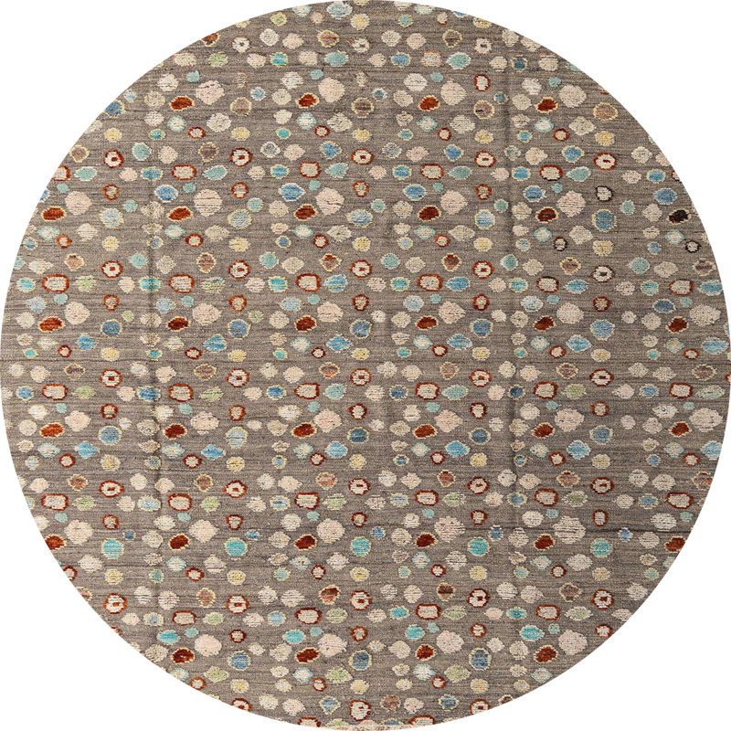 Abstract Indoor Rug, Round 8'