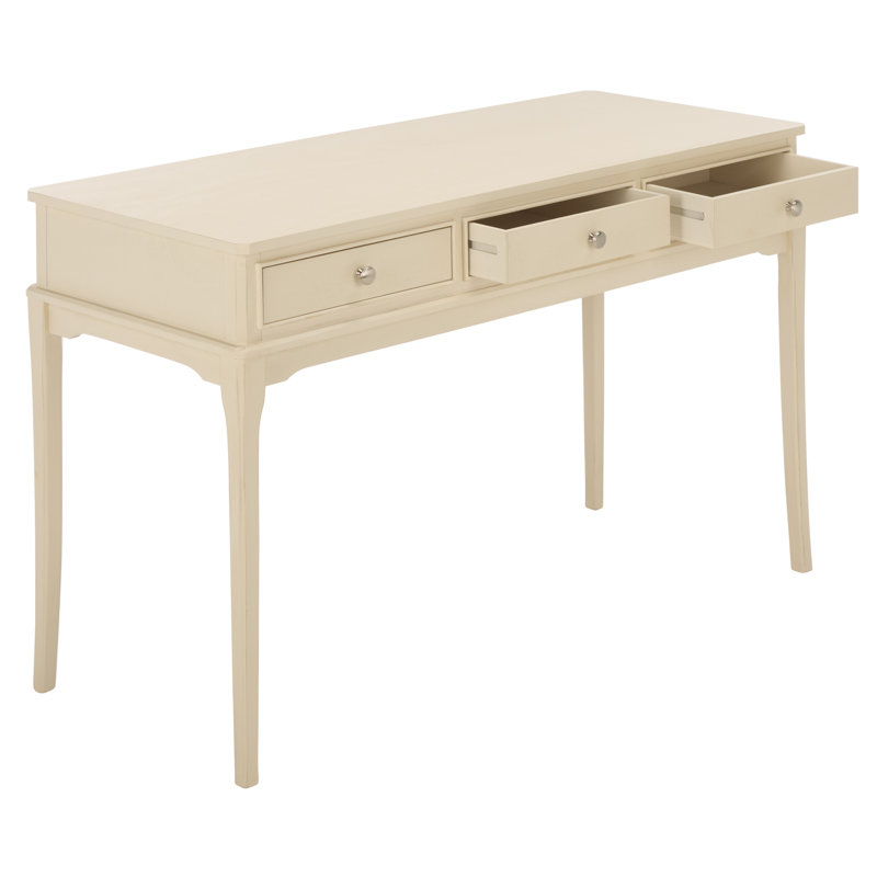 Bureau 3 tiroirs Opal, Distressed White