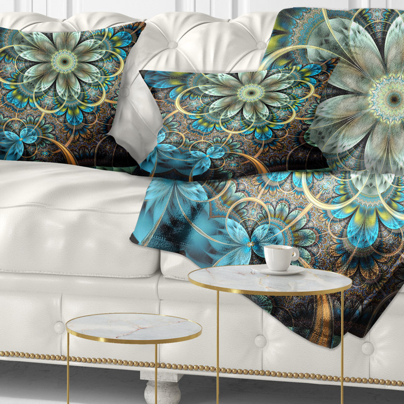 Coussin lombaire floral fractal