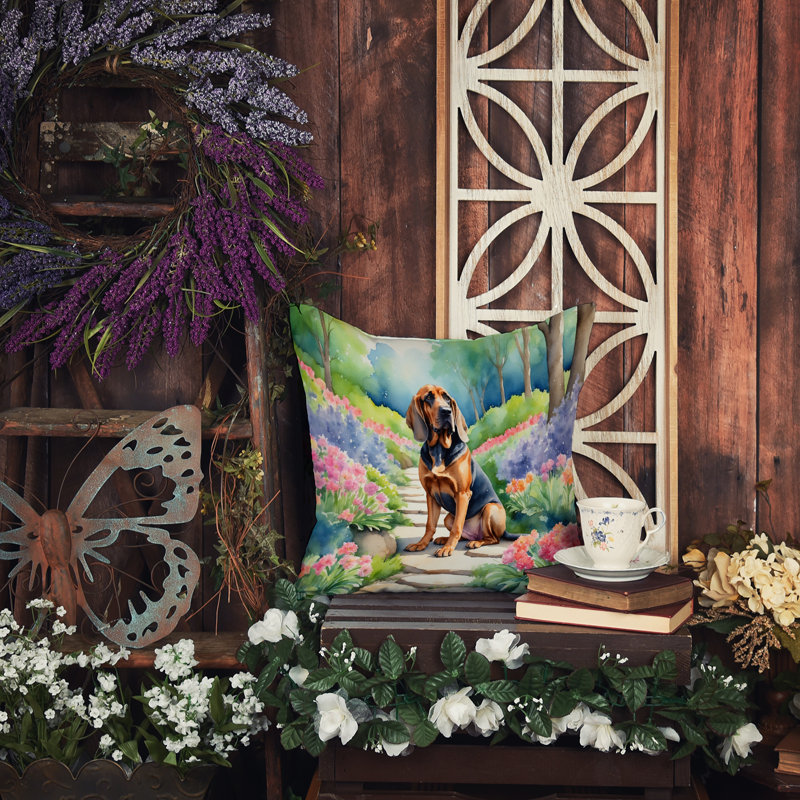 Coussin décoratif intérieur / extérieur Spring Path, H 14 po x l 14 po