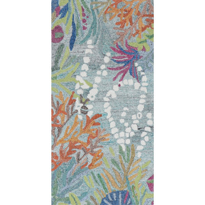 Reef Under the Sea Hand-Tufted Recycled Polyester Indoor/Outdoor Area Rug