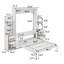Lit escamotable double avec tablettes, tiroirs et DEL-424985401-424985400