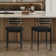 Kylil Upholstered 25.8'' Counter Stool with Metal Frame (Set of 2)